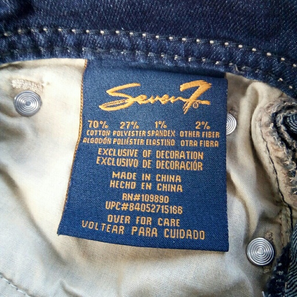 Seven 7 denim jean shorts - Picture 7 of 8